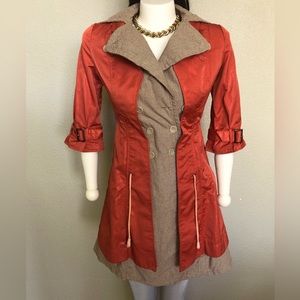 “Double-layered” Trench Coat - Size 2 - Made in Korea